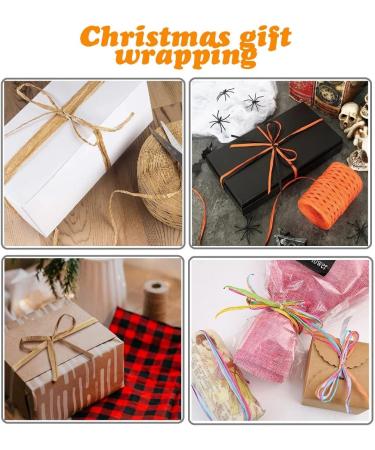 Raffia Paper Ribbon 1/4 Inch - 218 Yards Green | DIY Craft Gift Box Packing Twine - Buy Online on GoSupps.com