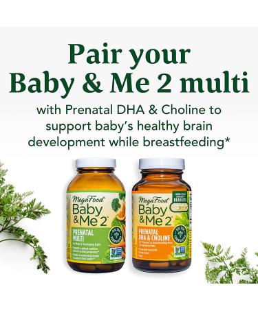 Buy MegaFood Baby & Me 2 - 120 Tablets for Optimal Prenatal & Postnatal Nutrition - Buy Online on GoSupps.com
