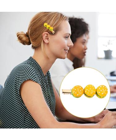 JoJoFuny 3PCS Food Hair Clips - Novelty Cartoon Hamburgers Barrettes Pins - Buy Online on GoSupps.com
