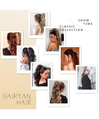 Buy Gairyan 50cm Curly Claw Clip Ponytail Extensions - Dark Brown & Light Brown Synthetic Hair for Women - Buy Online on GoSupps.com