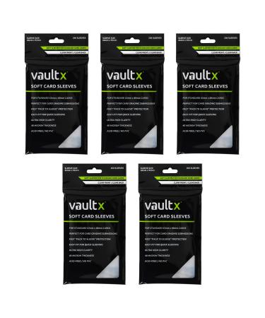 Vault X Soft Trading Card Sleeves - 40 Micron High Clarity Penny Sleeves for TCG (1000 Pack)