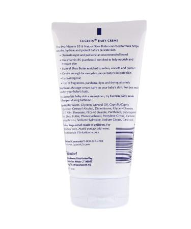 Eucerin Baby Creme 5oz: Gentle Moisturizing Cream for Delicate Skin - Buy Online on GoSupps.com