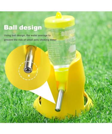 Hamster Water Bottle with Stand 80ML Guinea Pig Water Bottle and 2 Food Dispensers Free Standing Automatic Bottle Dispenser for Small Animals - Buy Online on GoSupps.com