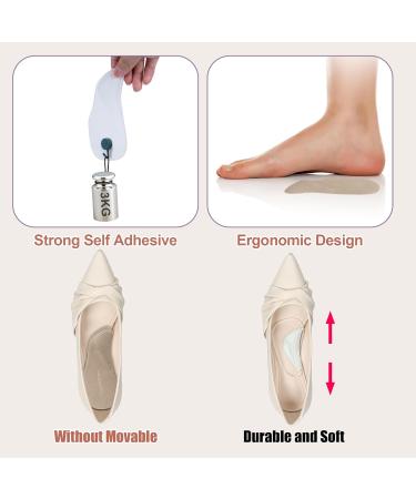 Arch Support Inserts for Plantar Fasciitis Relief | Gel Heel Cushions & Insoles for Men & Women - Buy Online on GoSupps.com