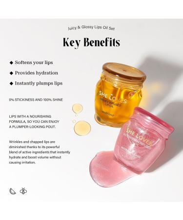 Honey Watermelon Lip Oil Day & Night Moisturizing Repair Kit to Prevent Dry Cracked Lips Soothes Comforts Nourishes & Protects Lips Exfoliating Sleeping Mask - Buy Online on GoSupps.com