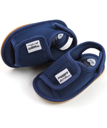 RVROVIC Baby Sandals | Soft Sole Summer Infant Shoes | Toddler Outdoor Walking Shoes | 12-18 Months | Dark Blue - Buy Online on GoSupps.com