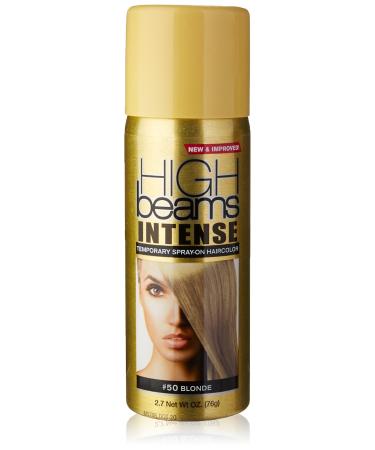 High Beams Intense Spray-On Hair Color -Blonde - 2.7 Oz - Add Temporary Color Highlight to Your Hair Instantly - Great for Streaking, Tipping or Frosting - Washes out Easily Blonde 2.7 Ounce (Pack of 1)