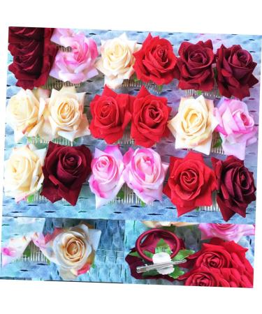 FRCOLOR goody hair clips for women hair jewels for women hair claw clips for women barrettes for women hair accessory for women women's hair clips rose hair clip Hair - Buy Online on GoSupps.com