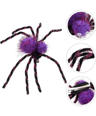 minkissy Halloween Spider Hair Clip - Large Spider Hair Barrettes - Spooky Hair Clips - Funny Halloween Barrettes halloween Spider Hair Clips for Women Girls (Purple)30cm - Buy Online on GoSupps.com
