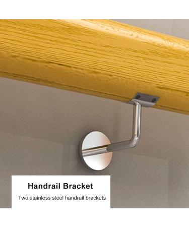 Non-Slip Wood Handrails for Indoor Stairs Barrier-Free Step Grab Bar for Seniors Wall Mounted Home Garden Corridor Lofts Decking Railings (Size : 1m(3.2ft)) 1.2m(4ft) - Buy Online on GoSupps.com