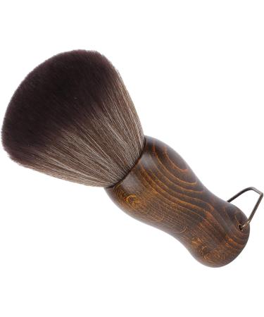 Neck Hair Cleaning Brush Firm Wooden Handle Safe Eco-Friendly Neck Dust Brush for Home Travel for Barber Shop - Buy Online on GoSupps.com
