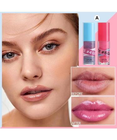 Real 2pcs lip plumper set large brush head lip gloss plumper natural lip gloss plumping lip gloss for fuller & reduces fine lines moisturizing lip plumping gloss for cracked & dry - Buy Online on GoSupps.com