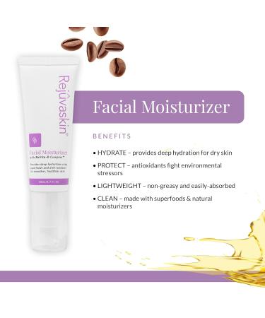 Rejuvaskin Facial Moisturizer with ReVita-D Complex | Hydrating Anti-Aging Skincare for All Skin Types - International Shipping Available - Buy Online on GoSupps.com