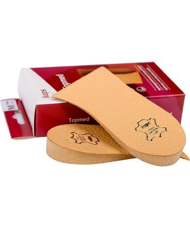 Heel Lift Elevator Heel Raise Heel Pad Orthotic Wedge Shoe Pad Many Widths and Heights Leather Cover Kaps Topmed Supplied to NHS 2 Pieces Left and Right height 25 mm / 1.0 inch - size L - Buy Online on GoSupps.com