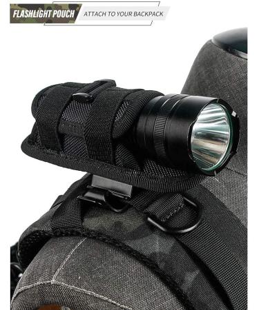 Wynex Tactical Flashlight Pocket Holster | 360-Degree Rotatable Belt Clip & Carabiner Case for International Shipping - Buy Online on GoSupps.com
