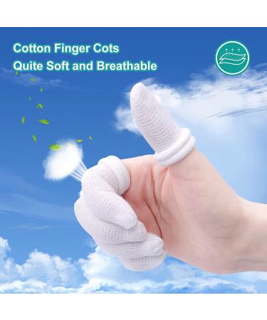 Dimora 60Pcs Cotton Finger Bandage Elastic Breathable Finger Cots for Wounds - Ideal Finger Glove for Scald Protection, Cargo Handling, Gardening, Sports & Fitness - Buy Online on GoSupps.com