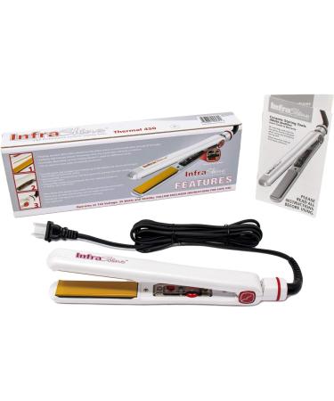 Redline Professional 1 Flat Iron - White Hair Straightener for Effortless Styling | International Shipping Available - Buy Online on GoSupps.com