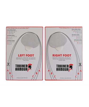 Trainer Armour - Big Toe Hole Preventer  self-Adhesive Patches with a Clever applicator. Shoe Toe Burst Toe Box Blowout Prevention Insert  Toe Hole Area Repair Patch. for Running Shoes and Sneakers.