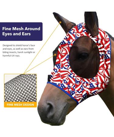 Harrison Howard Elasticity Horse Fly Mask - Excellent Comfort & UV Protection for Your Horse - Buy Online on GoSupps.com