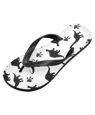 Mnsruu Colorful Dinosaur Flip-Flops | Unisex Animal Sandals for Travel Hotel & Spa | Comfortable Slippers in XS - Buy Online on GoSupps.com