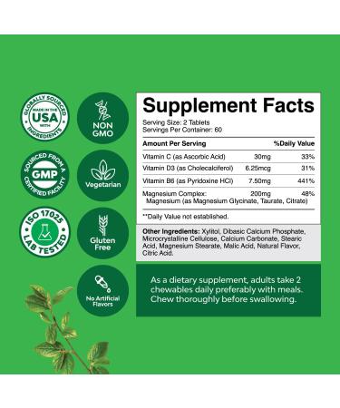 Bundle of Water Away Herbal Diuretic High Strength - Fluid Retention Supplement with Dandelion Leaf Extract & Green Tea and Sugar Free Magnesium Glycinate Chewable with Glycinate Taurate & Citrate - Buy Online on GoSupps.com