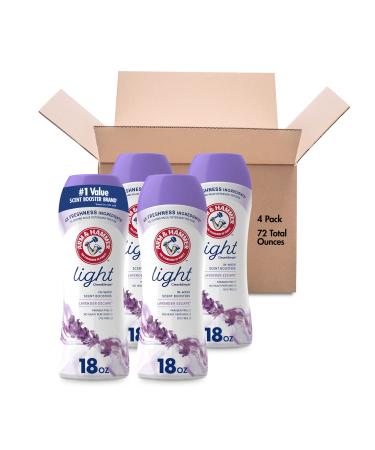 Arm & Hammer Clean & Simple in-wash Scent Booster Lavender Escape 18oz(Pack of 4) Lavender 18 Ounce (Pack of 4)