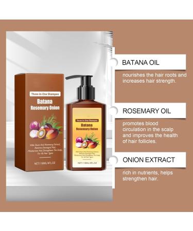 3in1 nourishing conditioning shampoo hair growth shampoo with rosemary batana Onion for men and women reduces hair loss 1 piece - Buy Online on GoSupps.com