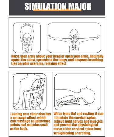 Yahbrra Trapezius Massage Device - Neck & Shoulder Pain Relief | Upper Back Relaxation & Cervical Support (Orange) - Buy Online on GoSupps.com