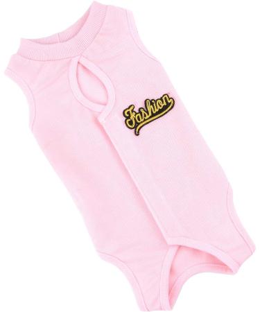 Selmai Medical Pet Shirt for Dogs & Cats - Soft Cotton E-Collar Alternative for Post-Op Care Wound Protection & Skin Disease Prevention - Pink S - Buy Online on GoSupps.com