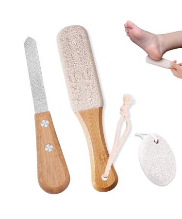 3Pcs Pumice Stone Pumice Stone for Feet Foot Files for Hard Skin Applicable to Pedestrians/Runners/Gymnasts/Wearing High Heels Or Boots/Waitresses/Teachers/Long Standing