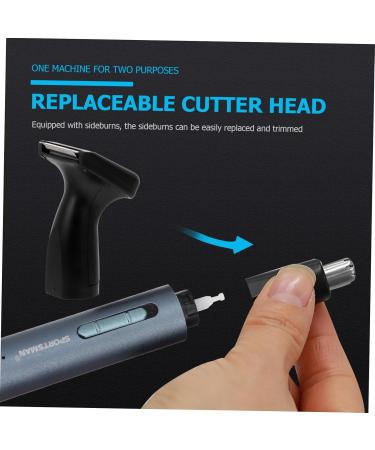 FOMIYES Nose Hair Trimmer - Unisex Nasal Hair Remover Tool Vibrissa Cutter & Cleaner - Blue - 13x1.6cm - Buy Online on GoSupps.com