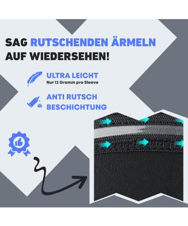 Muyi Gaming Sleeve - Compression Arm Sleeves for Men/Women - Ideal for Handball Volleyball Basketball & Racing - Black L - Performance Sports Accessories - Buy Online on GoSupps.com