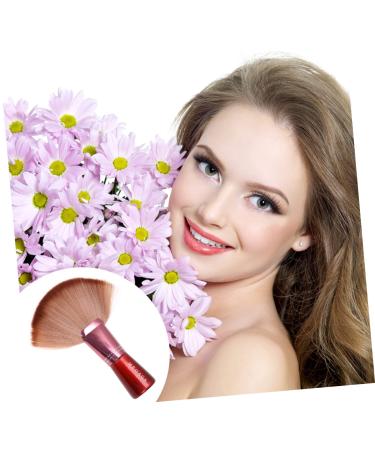 Ipetboom Fan Highlighter Brush & Neck Duster - Devil Horns Headband Makeup Tool | Large Foundation Brush for Students - Buy Online on GoSupps.com