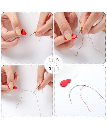 85-Piece Clip Hair Extension Set | 50 U-Shaped Clips Needles T-Pencils & More for Perfect Hair Styles - Buy Online on GoSupps.com