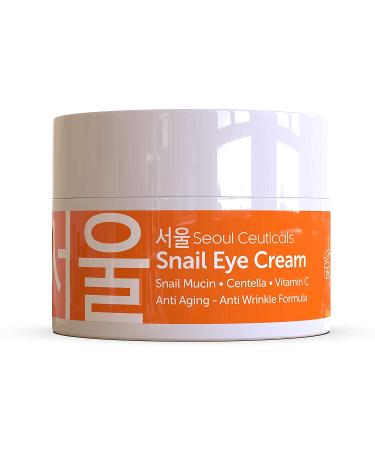Korean Snail Eye Cream with 97.5% Snail Mucin & Centella Asiatica for Anti-Aging - 0.5 oz - Buy Online on GoSupps.com