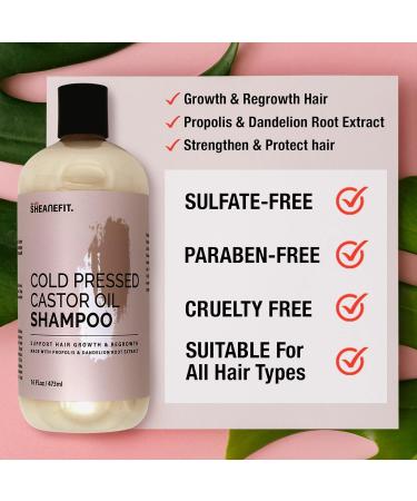 Cold Pressed Castor Oil Shampoo & Conditioner Set 16oz | Nourish & Strengthen Hair Growth | International Shipping - Buy Online on GoSupps.com