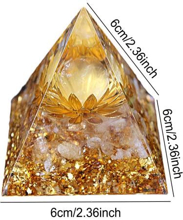 Orgonite Crystal Pyramid Crystals Tiger's Eye Reiki Orgonite Gemstones Protection Crystals Energy Gain Generator for Yoga Meditation Indoor Handmade Decor for Lencyh - Buy Online on GoSupps.com