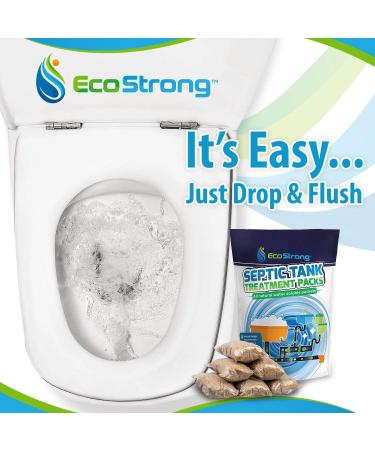 Eco-Friendly Septic Tank Treatment Packets - Rapid Action Enzymes for Odor Control & Backup Prevention (Pack of 6 - Buy Online on GoSupps.com