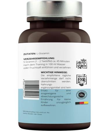 Buy Pure L-Glutamine 500g Powder - 99.9% Purity Vegan & Additive-Free | Vitamin Fox - Buy Online on GoSupps.com