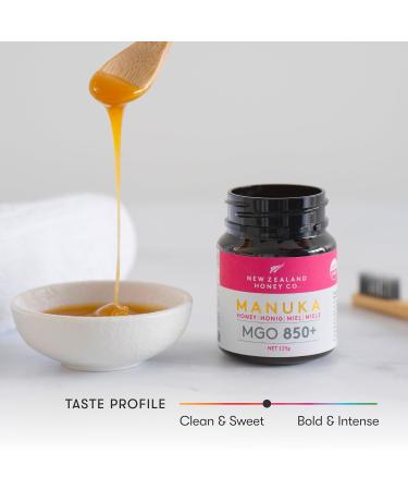 New Zealand Honey Co. Manuka Honey MGO 850+ | Active Raw Honey | Certified Methylglyoxal | 125g - Shop Internationally - Buy Online on GoSupps.com