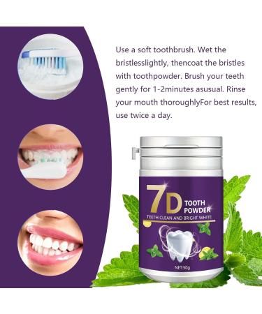 7 Days Purple Teeth Whitening Powder Teeth Whitening Powder for White Teeth Teeth Whitening and Whitening Powder with Visible Cleaning Effect Teeth Whitening - Cosmetic Teeth Cleaning (2) - Buy Online on GoSupps.com