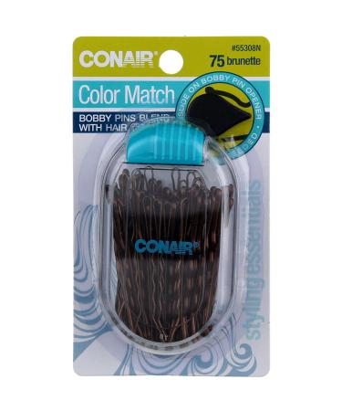 Conair Color Match Bobby Pins in Brown - Secure and stylish hair accessory - Buy Online on GoSupps.com