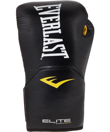 Everlast Elite Pro Style Training Gloves - Black (16 oz) - Buy Online on GoSupps.com