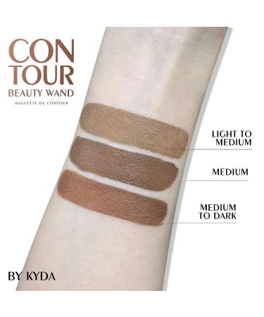 Ownest Beauty KYDA Contour Beauty Wand Liquid Face Concealer with Cushion Applicator - High Coverage Matte Finish - Lightweight Blendable Cream Contour Stick (Light to Medium) - Buy Online on GoSupps.com