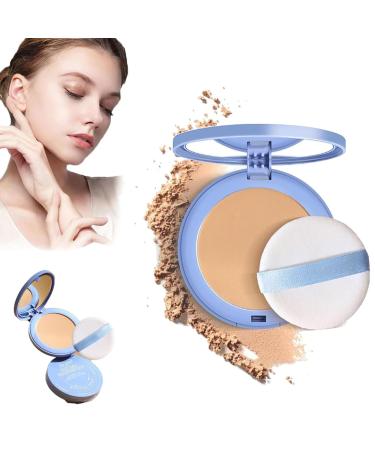 Matte Wet and Dry Powder GAGK Matte Perfection Pressed Powder Oil Control Face Pressed Powder Waterproof Long Lasting Finishing Powder (03)