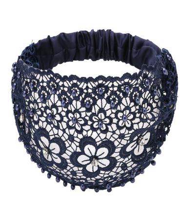 FZBNSRKO 4-Piece Wide Floral Pearl Lace Headband Set for Women - Fashion Hair Accessories in Random Colors - Buy Online on GoSupps.com