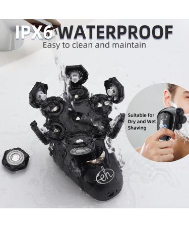 Upgrade Your Grooming: 7D Electric Head Shaver for Bald Men - Wet/Dry Razor Nose & Ear Trimmer LED Display - Buy Online on GoSupps.com