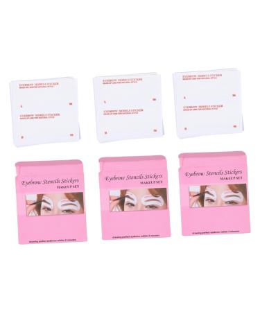 NOLITOY 72pcs Eyebrow Stickers Eyebrow Drawing Sticker Eyebrow Shaper Kit Hair Care Product Miss Girl 8.5x8.5cm As Shown