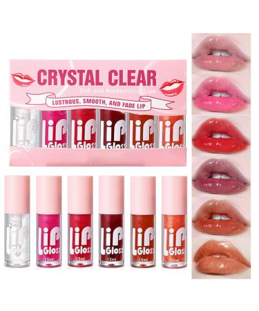 Aislor Hydrating Jelly Lip Oil Set - 6 Piece Plumping Serum for Soft Moist Lips Multicolor One Size One Size Multicolor - Buy Online on GoSupps.com