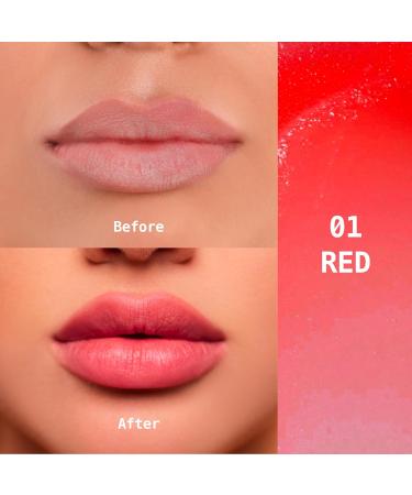 Ruby Kisses Balm Up Tinted Lip Balm - Hydrating Non-Greasy Coconut & Vitamin E Infused Lip Care - Lightweight Sheer Red Color - Buy Online on GoSupps.com